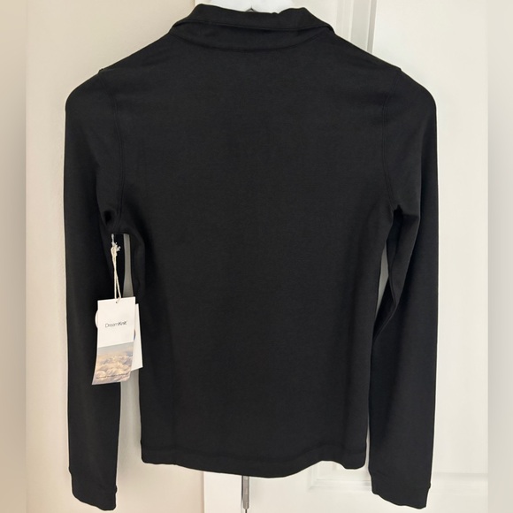NEW! Vuori Halo Essential Half-Zip Pullover Long Sleeve Top Black Heather Small - Picture 2 of 9